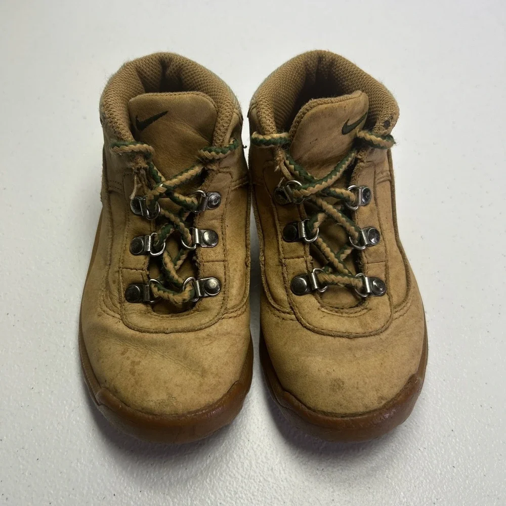Vtg Nike ACG Rockskipper TD Wheat Tan Toddler Hiking Boots Size 9.5C Rare